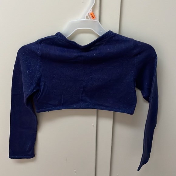 NAVY GIRLS SPARKLY SHRUG - MONSOON 5-6 - Picture 4 of 4